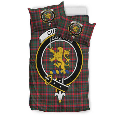 Cumming Hunting Modern Tartan Crest Bedding Set