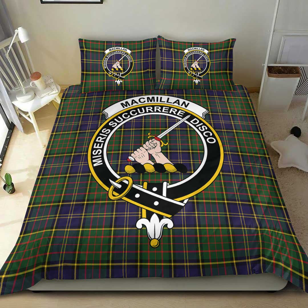 MacMillan Hunting Modern Tartan Crest Bedding Set