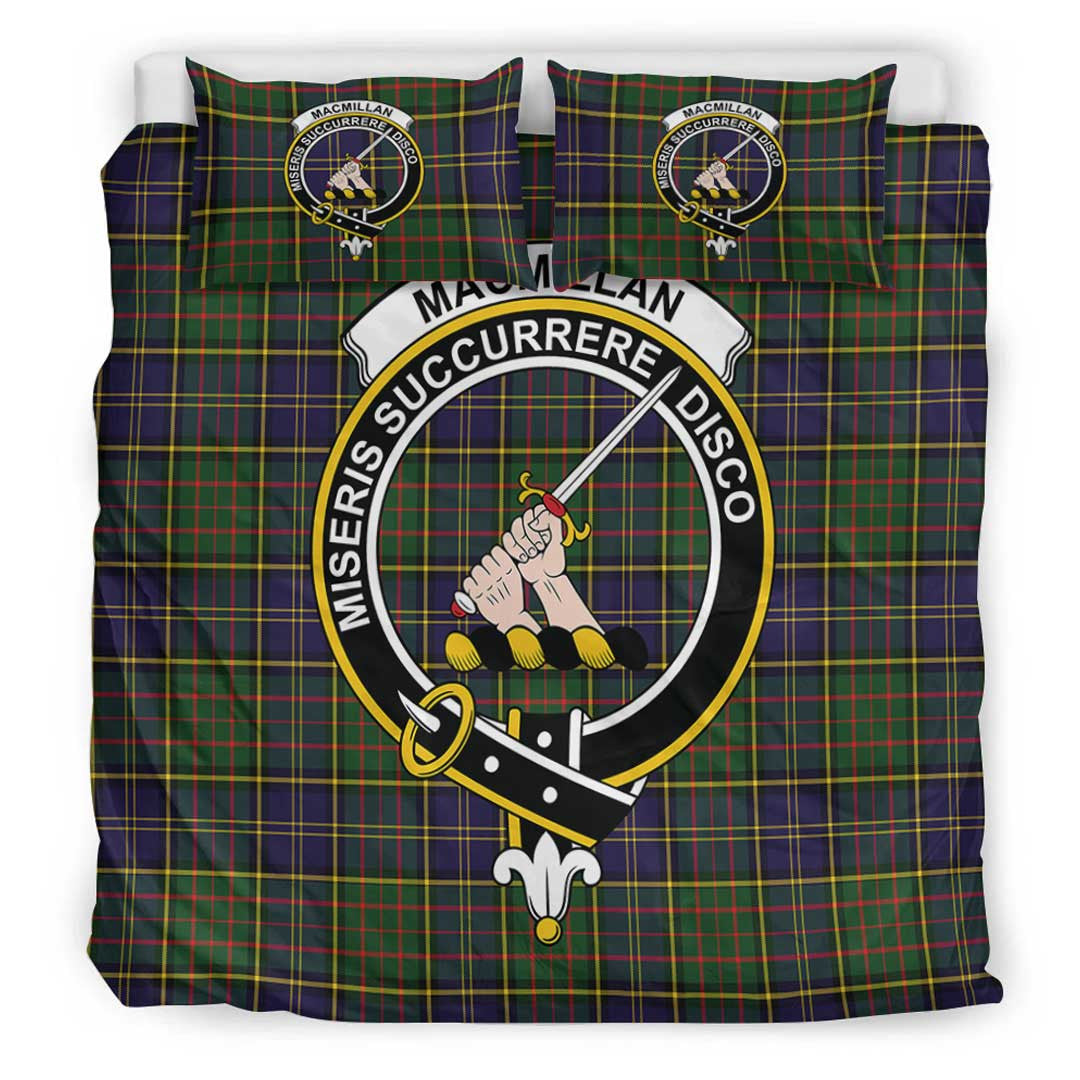 MacMillan Hunting Modern Tartan Crest Bedding Set