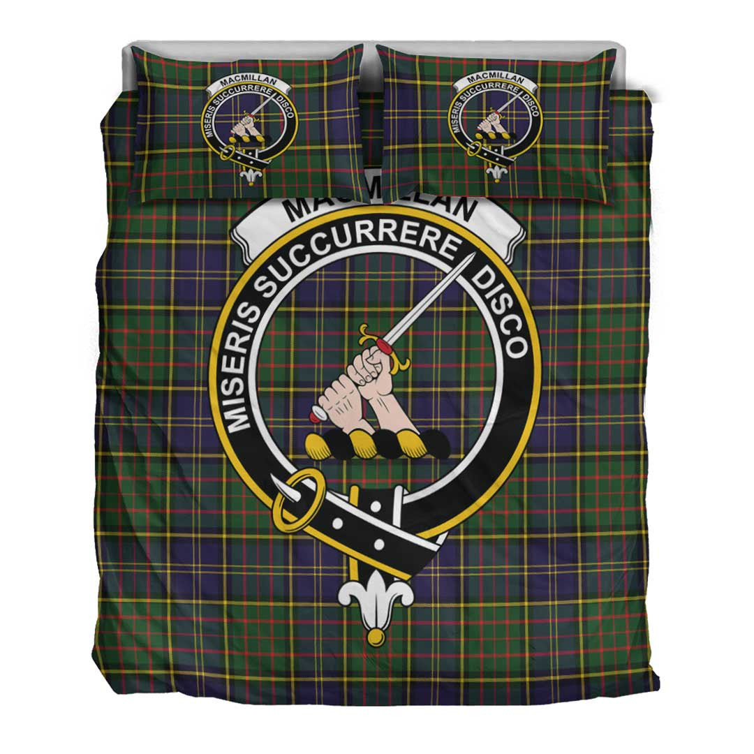 MacMillan Hunting Modern Tartan Crest Bedding Set