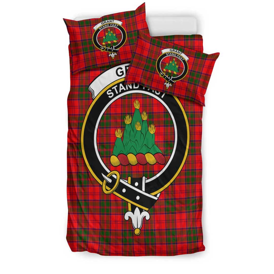 Grant Modern Tartan Crest Bedding Set