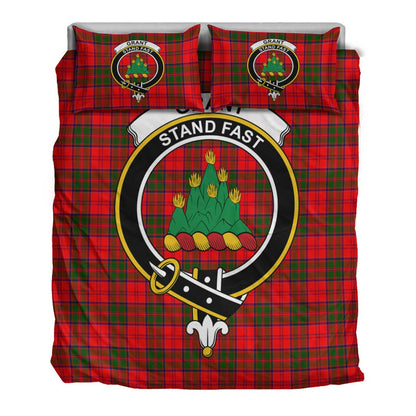 Grant Modern Tartan Crest Bedding Set