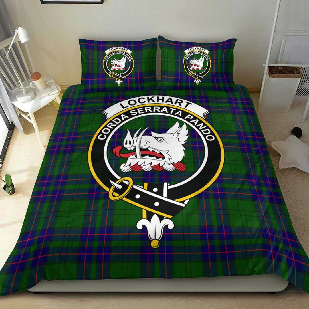 Lockhart Tartan Crest Bedding Set