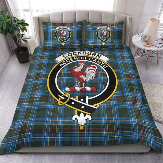 Cockburn Modern Tartan Crest Bedding Set