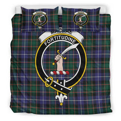 MacRae Hunting Modern Tartan Crest Bedding Set