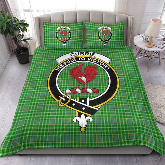 Currie Tartan Crest Bedding Set