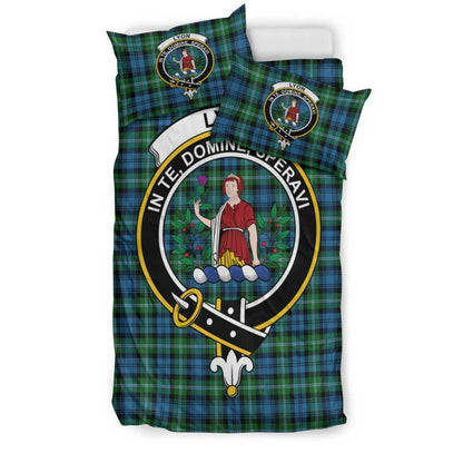 Lyon Clan Tartan Crest Bedding Set