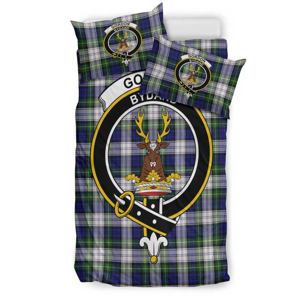 Gordon Dress Modern Tartan Crest Bedding Set