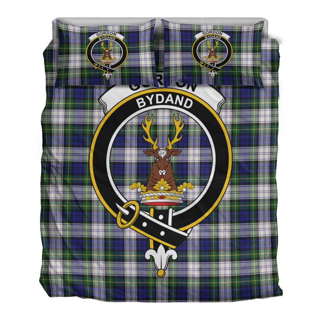 Gordon Dress Modern Tartan Crest Bedding Set