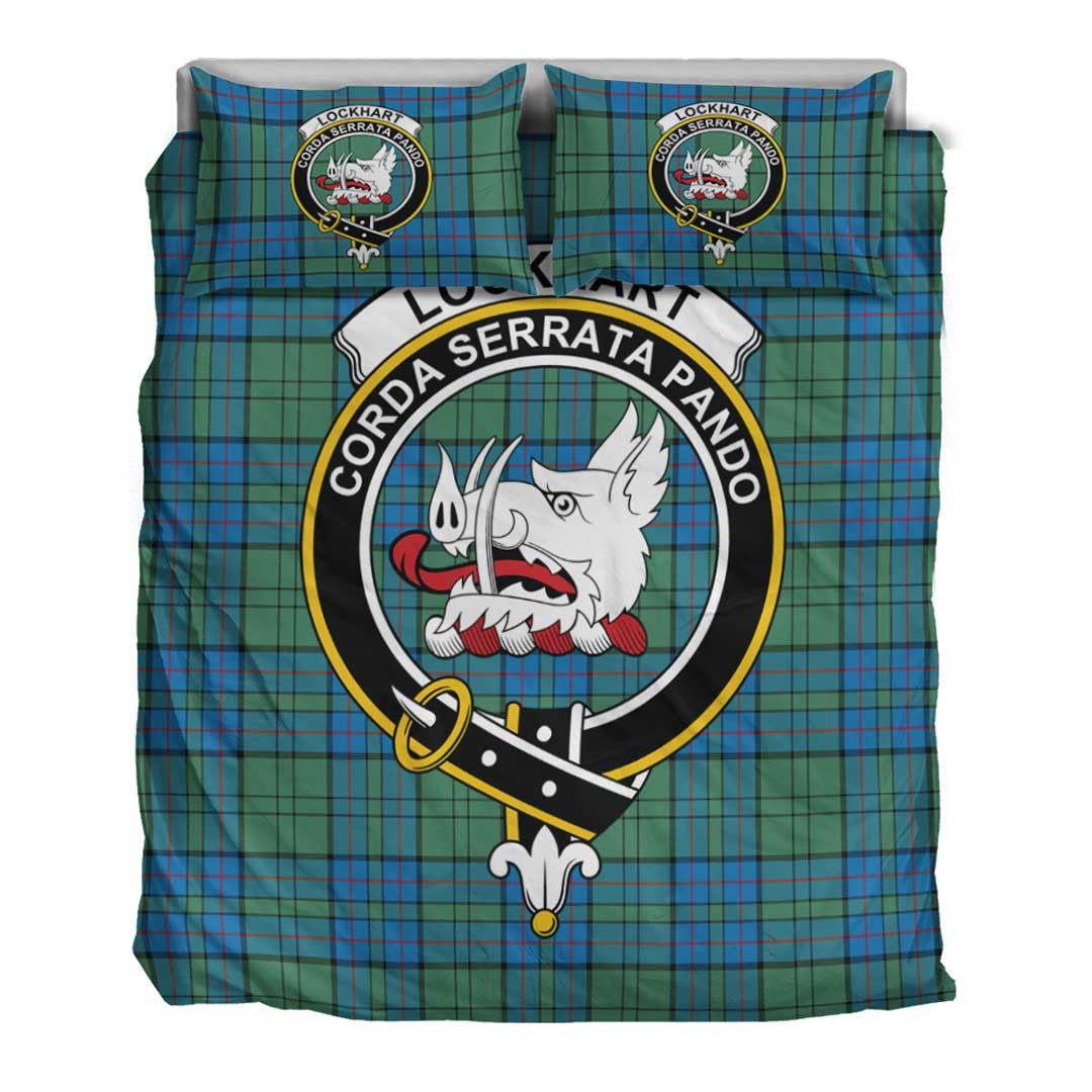 Lockhart Modern Tartan Crest Bedding Set