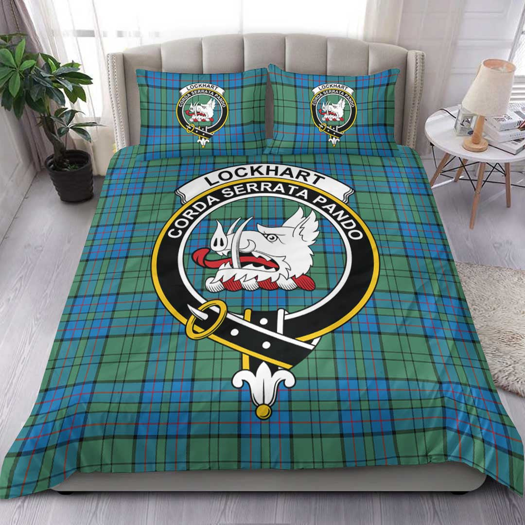 Lockhart Modern Tartan Crest Bedding Set