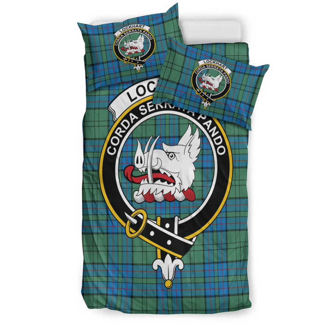 Lockhart Modern Tartan Crest Bedding Set