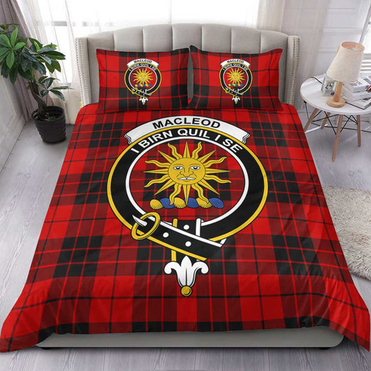 MacLeod of Raasay Tartan Crest Bedding Set