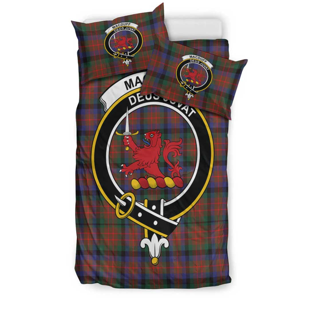 MacDuff Hunting Modern Tartan Crest Bedding Set