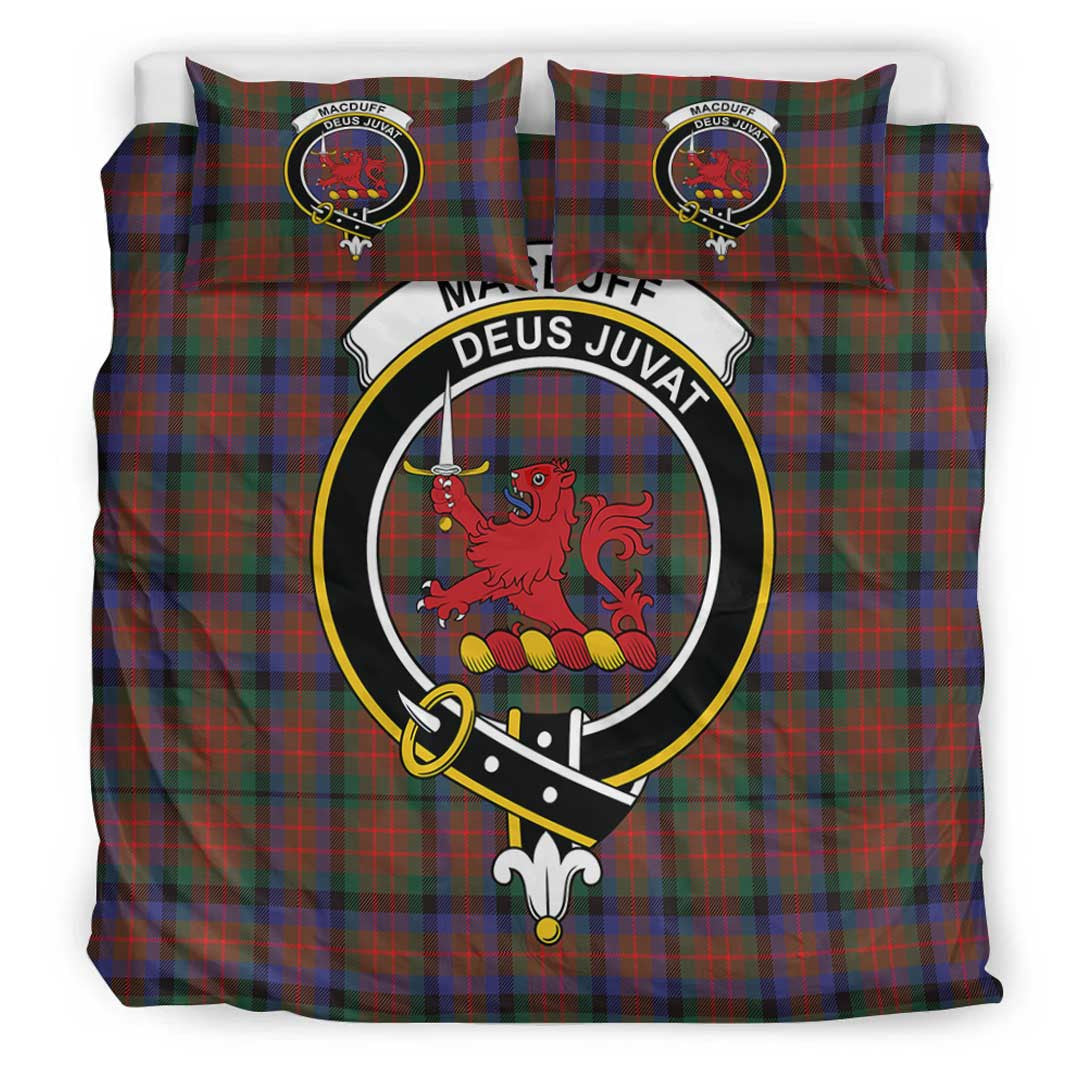 MacDuff Hunting Modern Tartan Crest Bedding Set