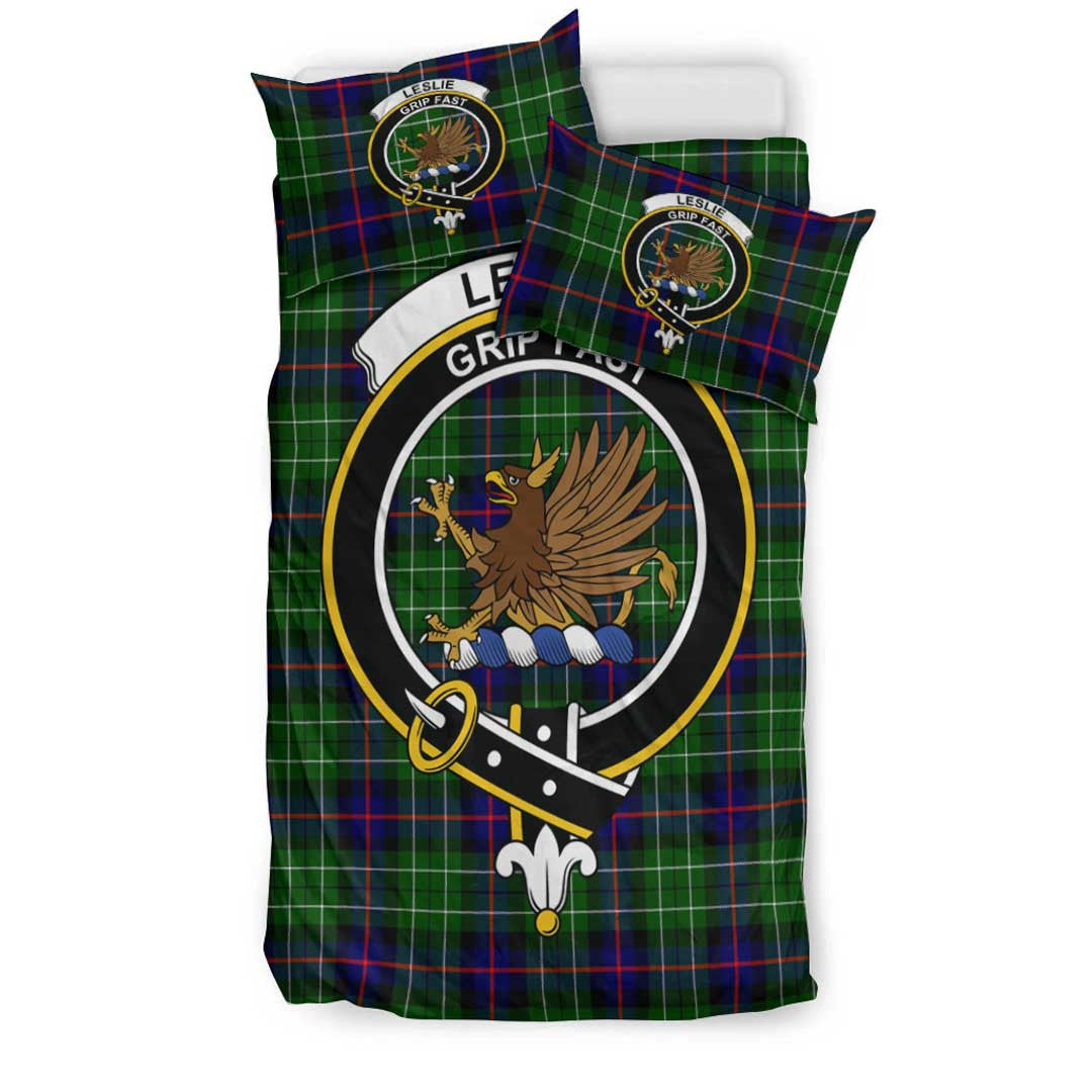 Leslie Hunting Ancient Tartan Crest Bedding Set