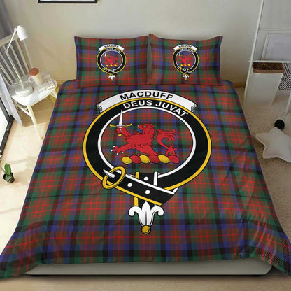 MacDuff Hunting Modern Tartan Crest Bedding Set