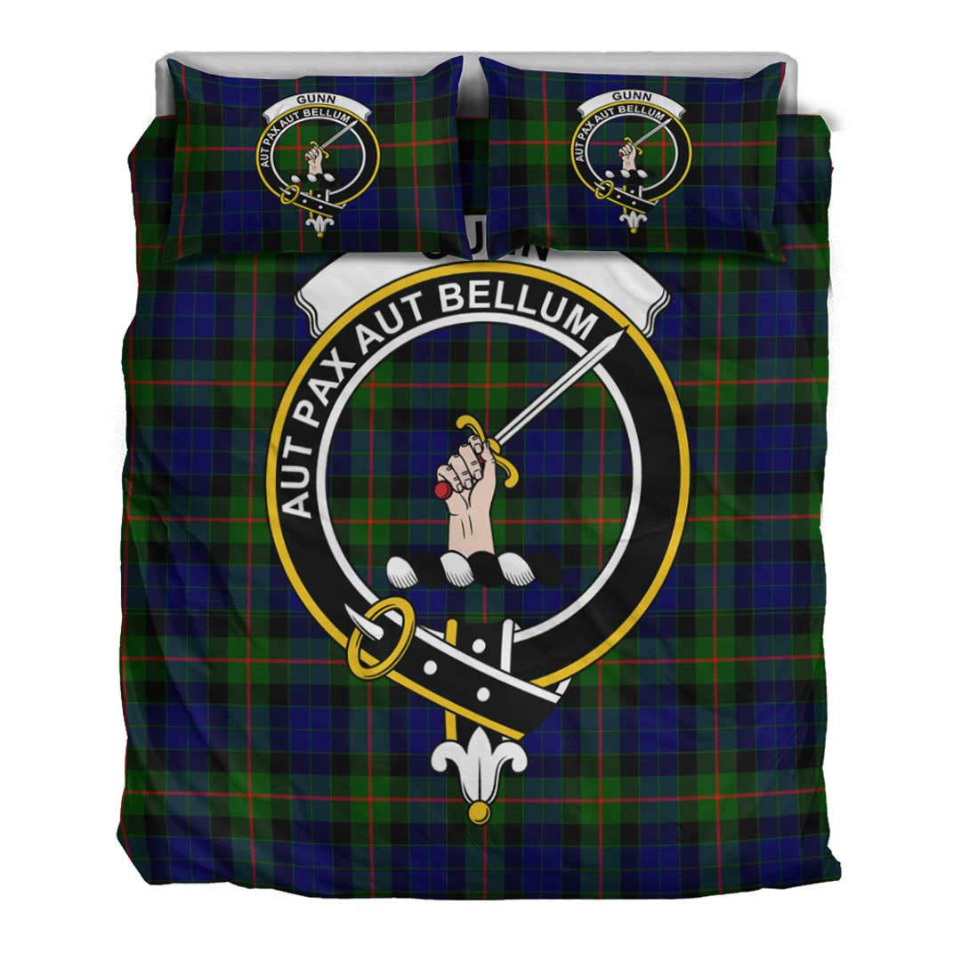 Gunn Modern Tartan Crest Bedding Set