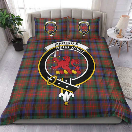 MacDuff Hunting Modern Tartan Crest Bedding Set