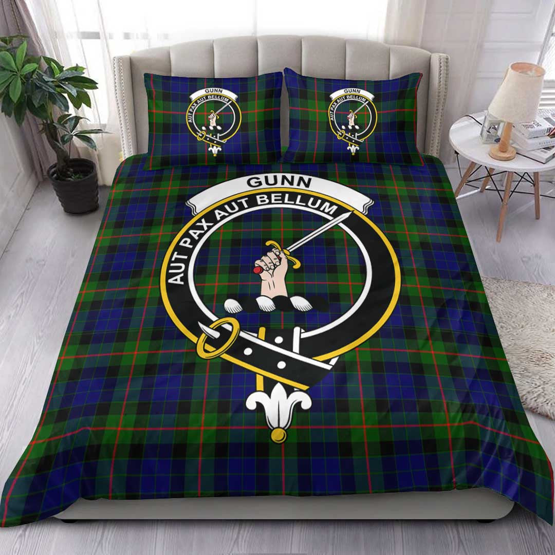 Gunn Modern Tartan Crest Bedding Set