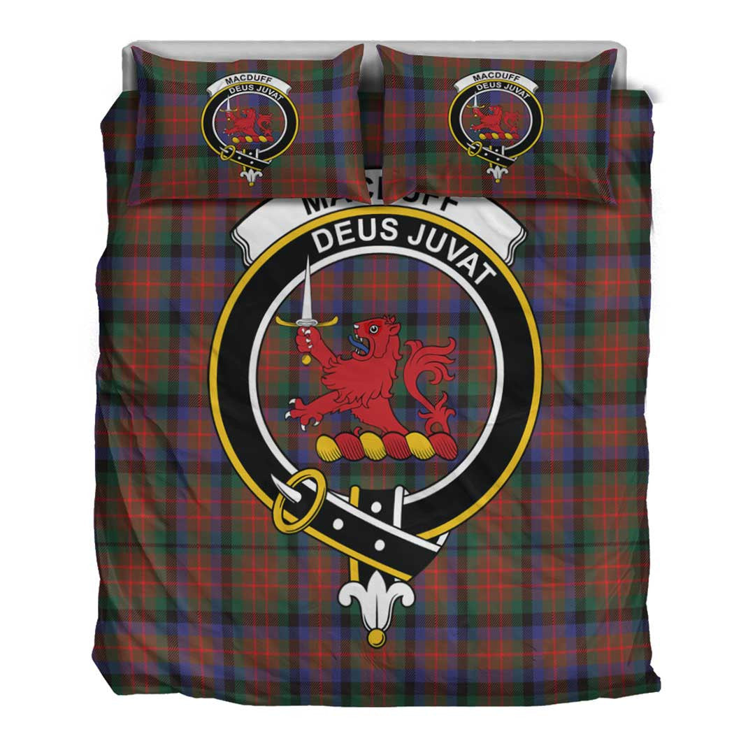 MacDuff Hunting Modern Tartan Crest Bedding Set