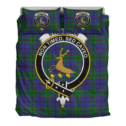 Strachan Tartan Crest Bedding Set