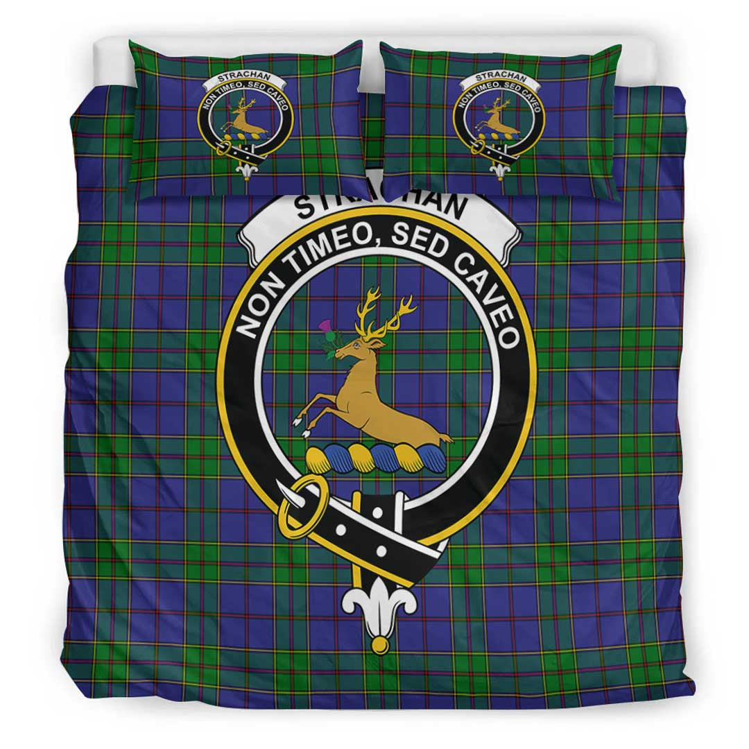 Strachan Tartan Crest Bedding Set