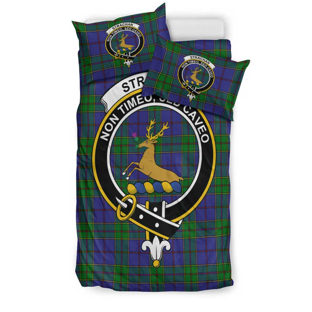 Strachan Tartan Crest Bedding Set