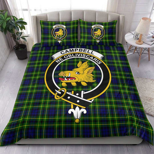 Campbell of Breadalbane Modern Tartan Crest Bedding Set