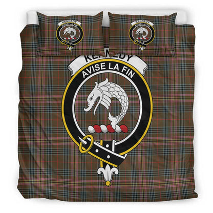 Kennedy Weathered Tartan Crest Bedding Set