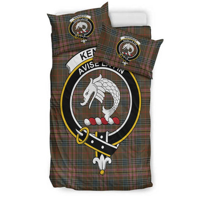 Kennedy Weathered Tartan Crest Bedding Set