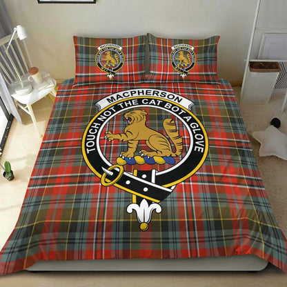 MacPherson Weathered Tartan Crest Bedding Set