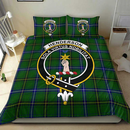 Henderson Modern Tartan Crest Bedding Set