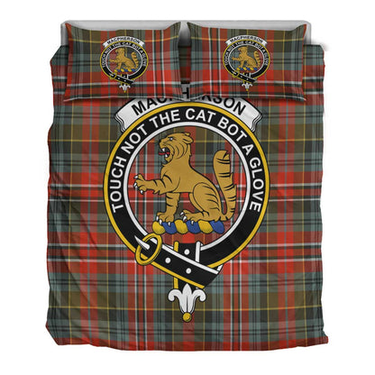 MacPherson Weathered Tartan Crest Bedding Set