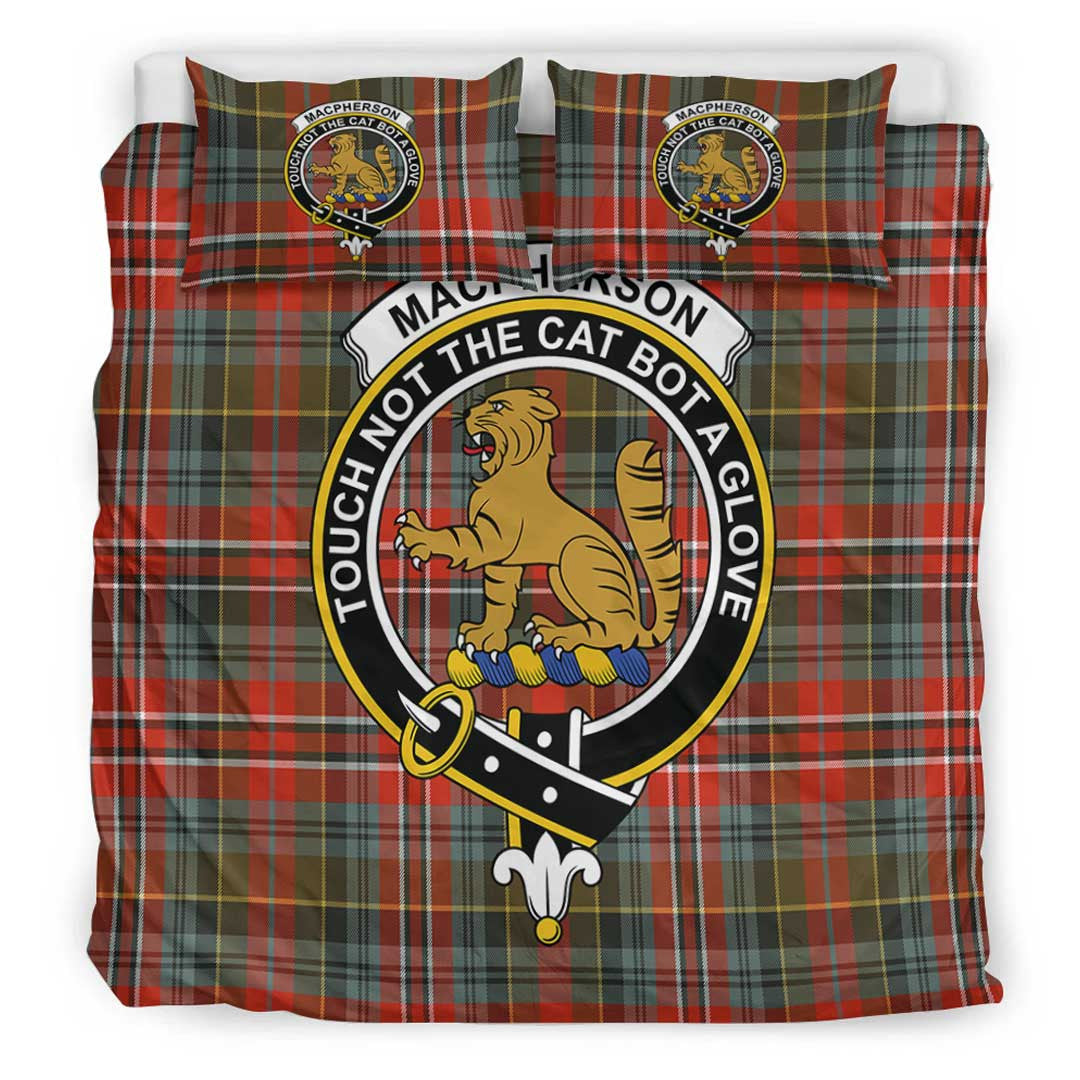 MacPherson Weathered Tartan Crest Bedding Set