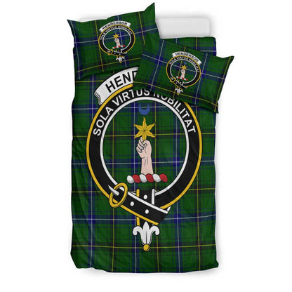 Henderson Modern Tartan Crest Bedding Set