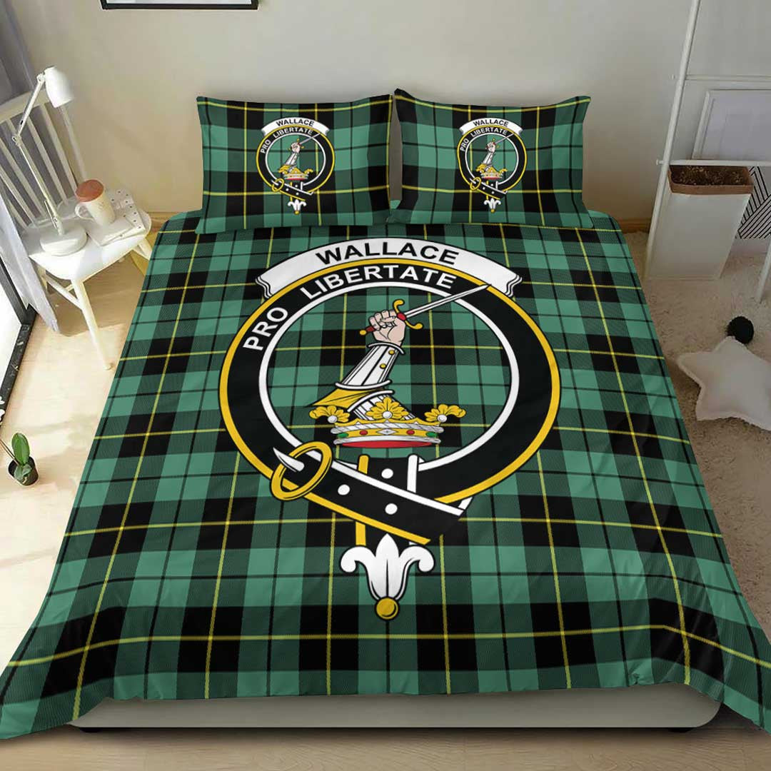 Wallace Hunting Ancient Tartan Crest Bedding Set