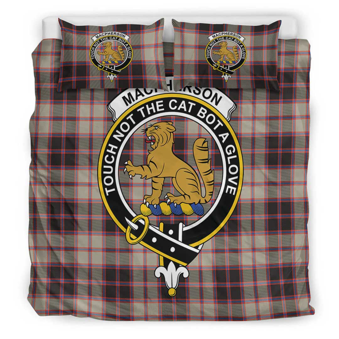 MacPherson Hunting Ancient Tartan Crest Bedding Set