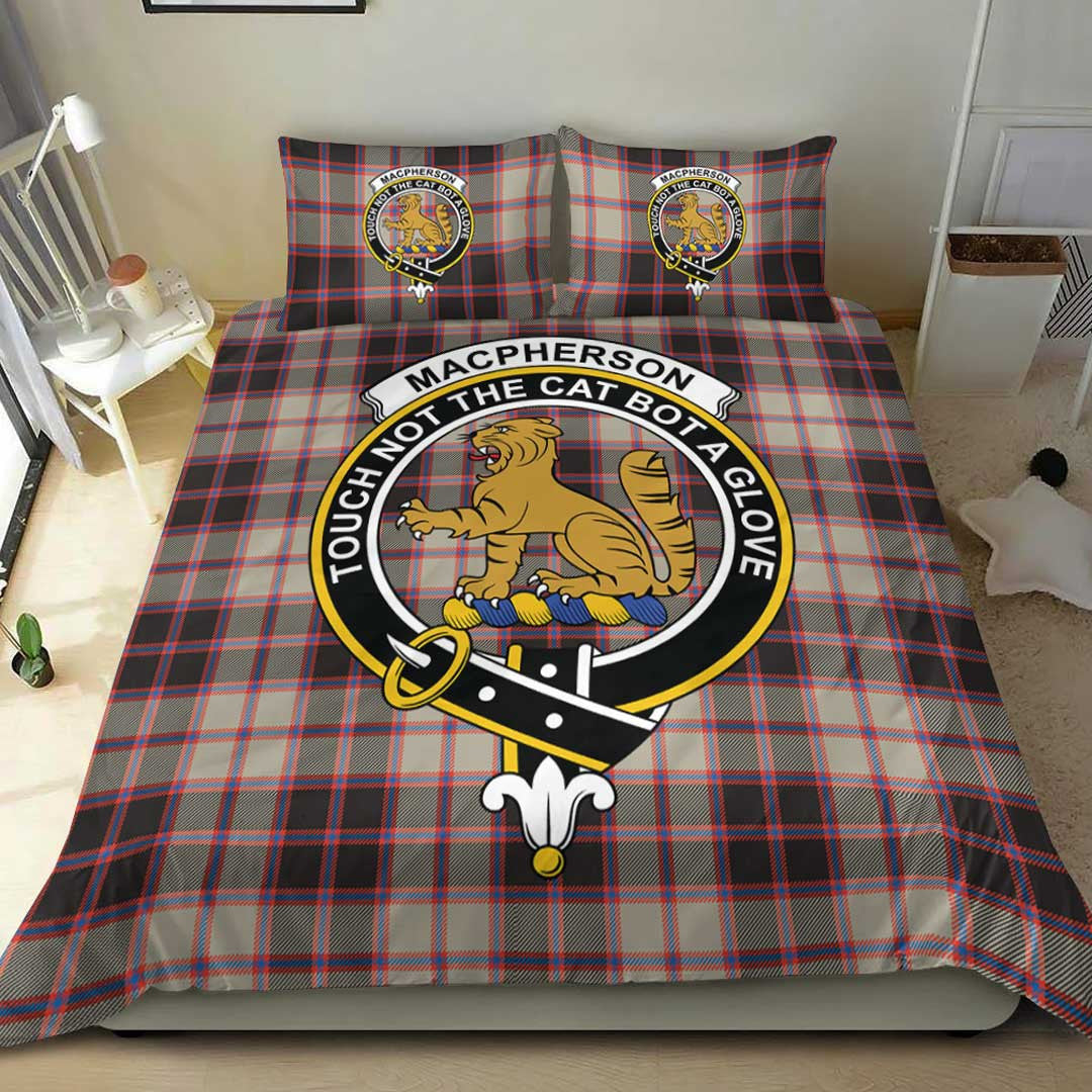 MacPherson Hunting Ancient Tartan Crest Bedding Set