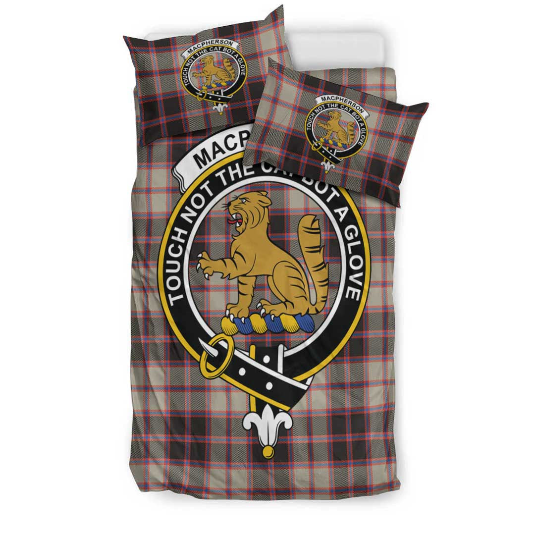 MacPherson Hunting Ancient Tartan Crest Bedding Set