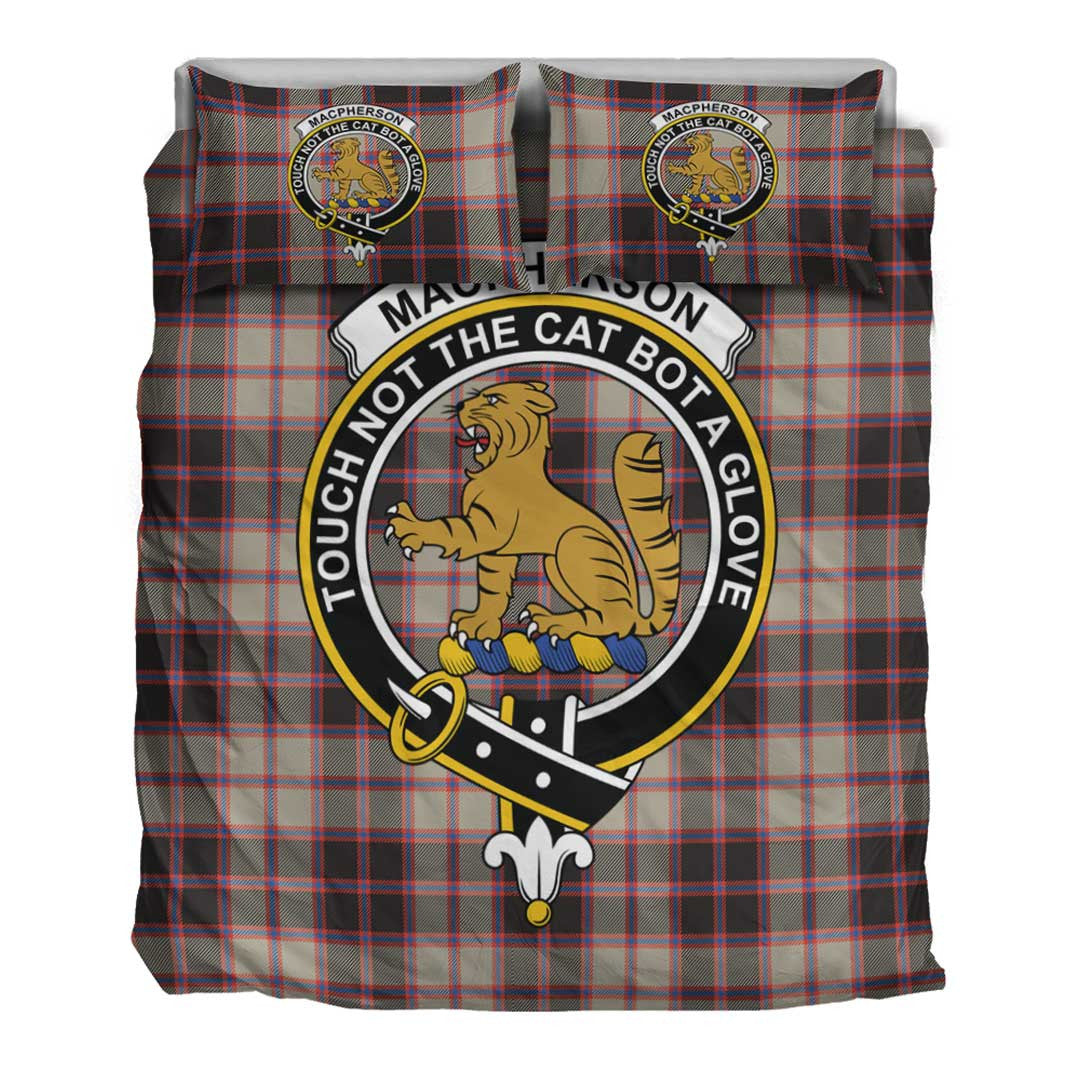 MacPherson Hunting Ancient Tartan Crest Bedding Set