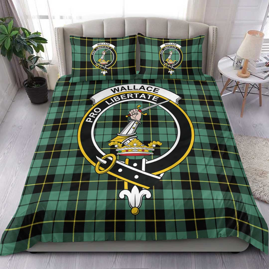 Wallace Hunting Ancient Tartan Crest Bedding Set