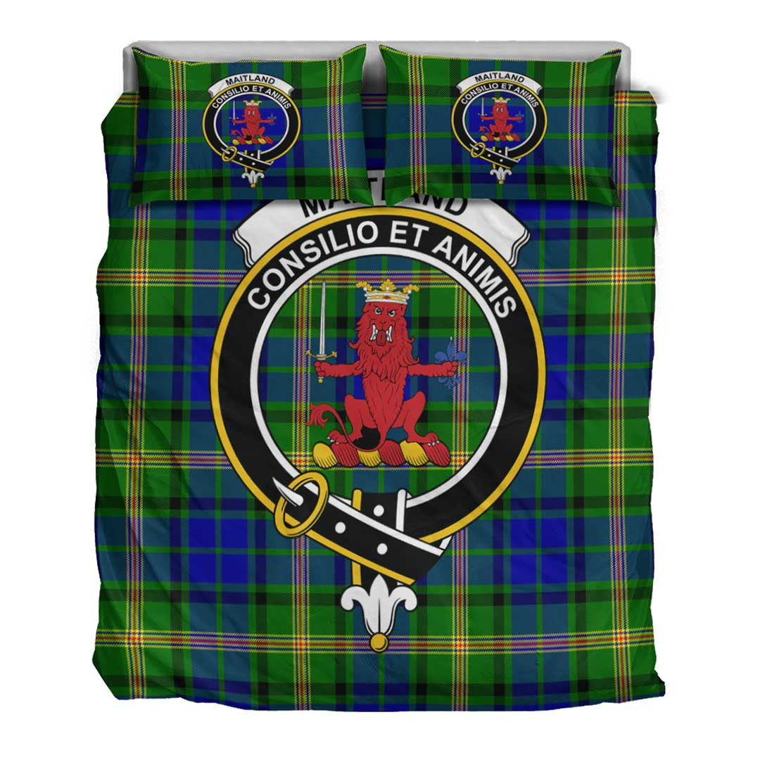 Maitland Tartan Crest Bedding Set