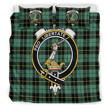 Wallace Hunting Ancient Tartan Crest Bedding Set