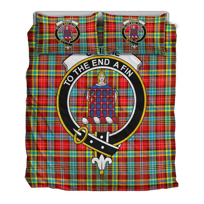 Ogilvie Hunting Ancient Tartan Crest Bedding Set