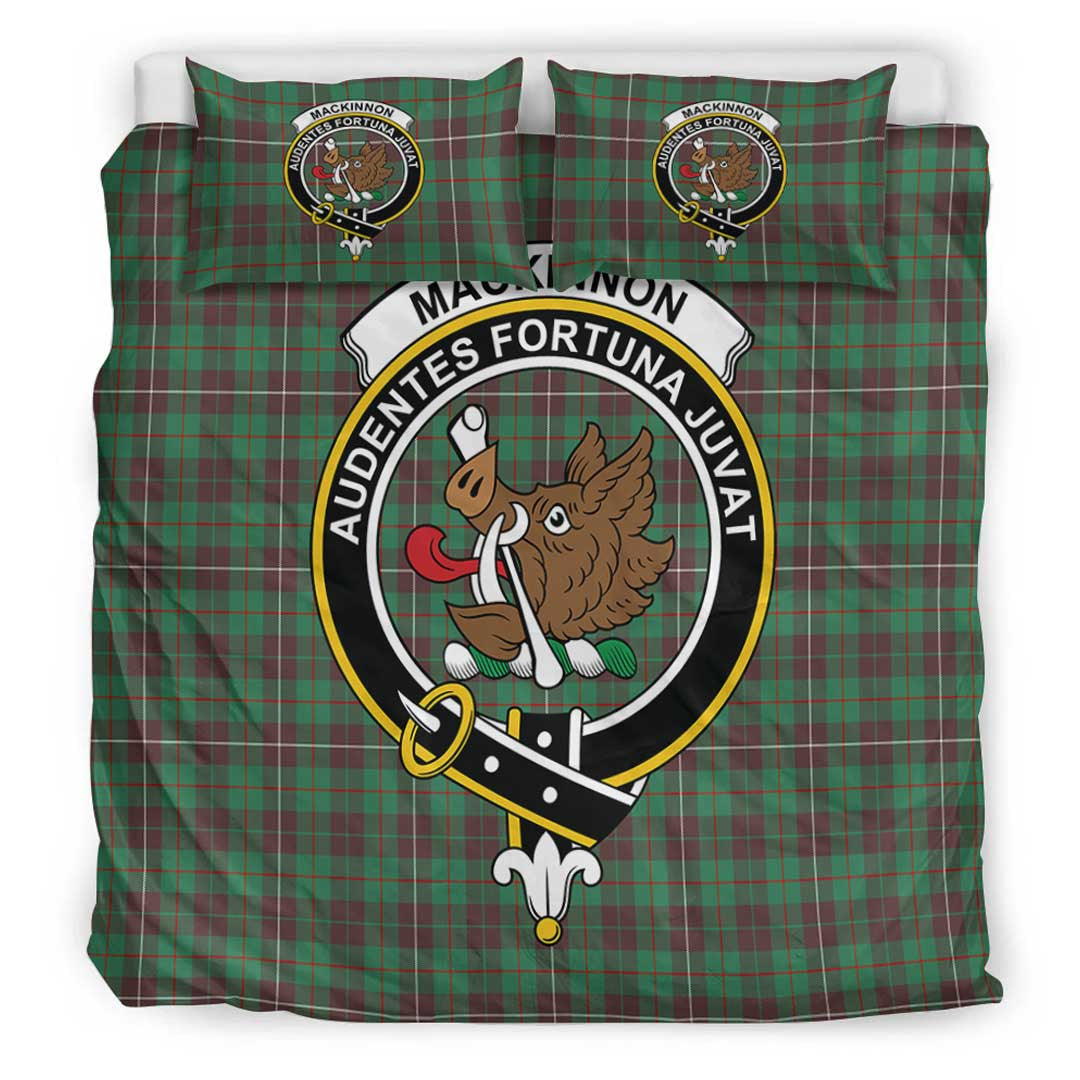 MacKinnon Hunting Ancient Tartan Crest Bedding Set