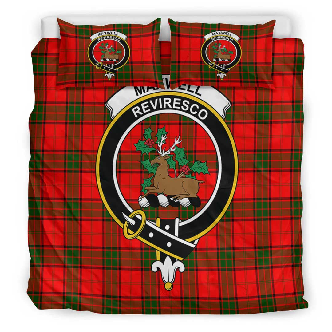 Maxwell Modern Tartan Crest Bedding Set