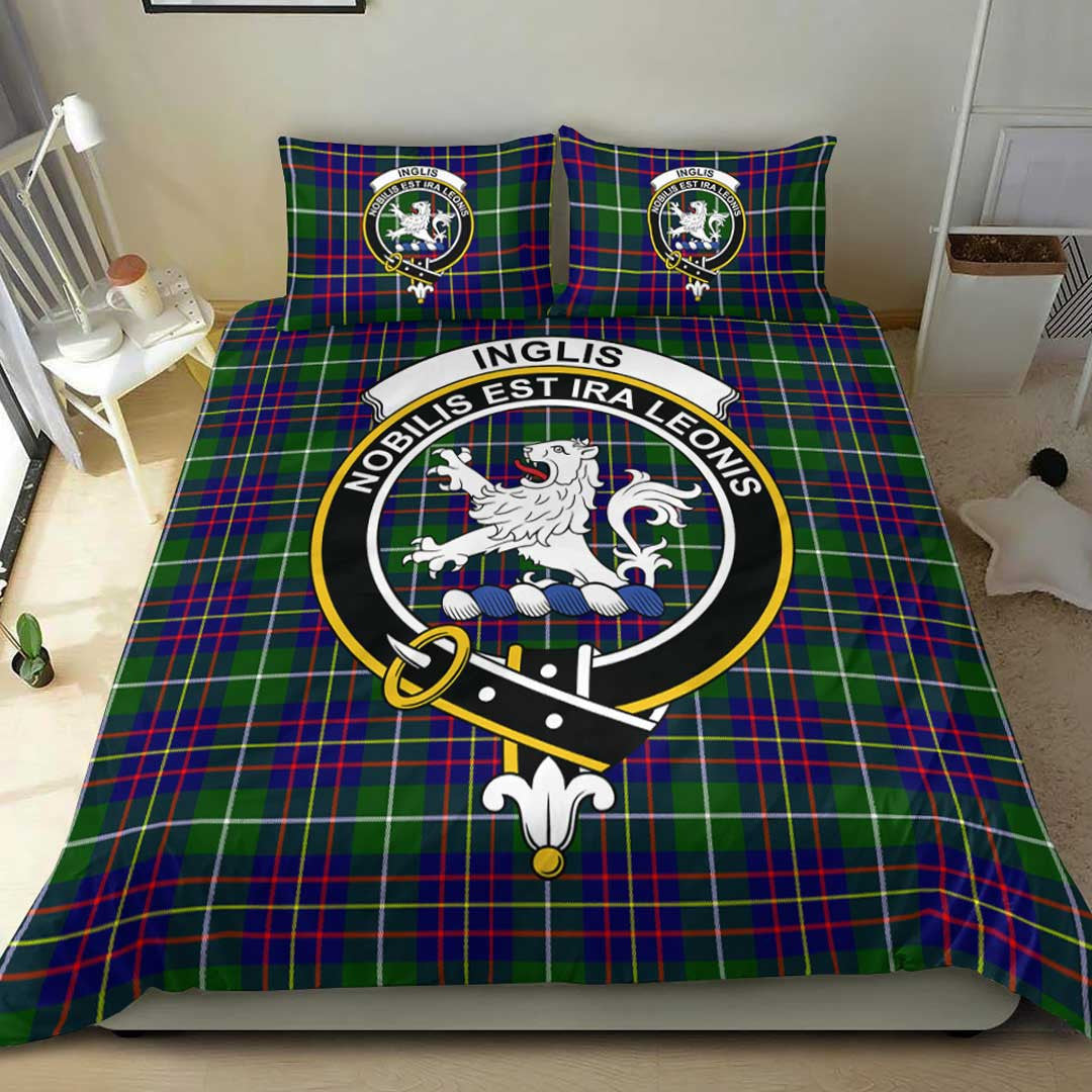 Inglis Modern Tartan Crest Bedding Set