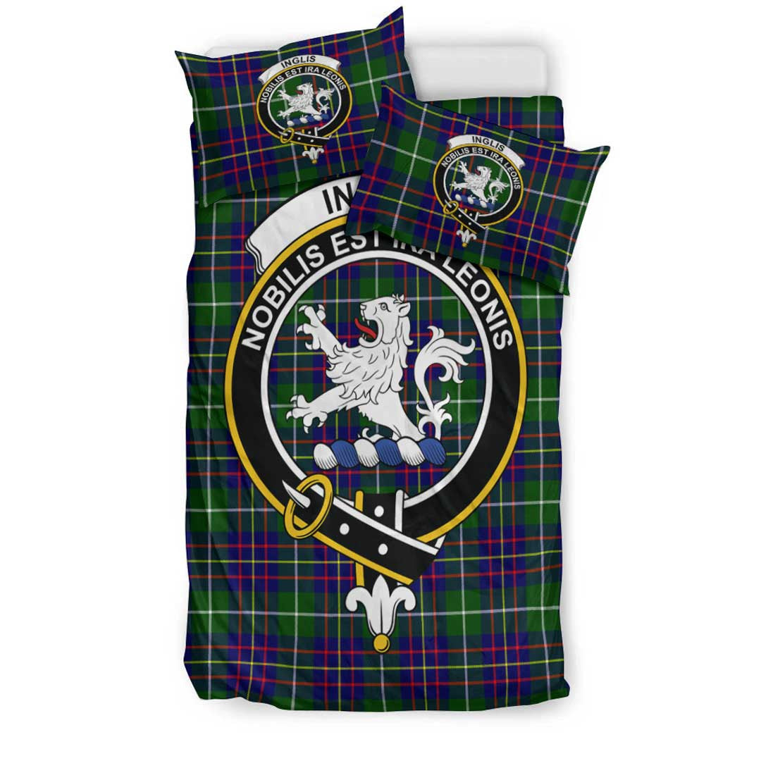 Inglis Modern Tartan Crest Bedding Set