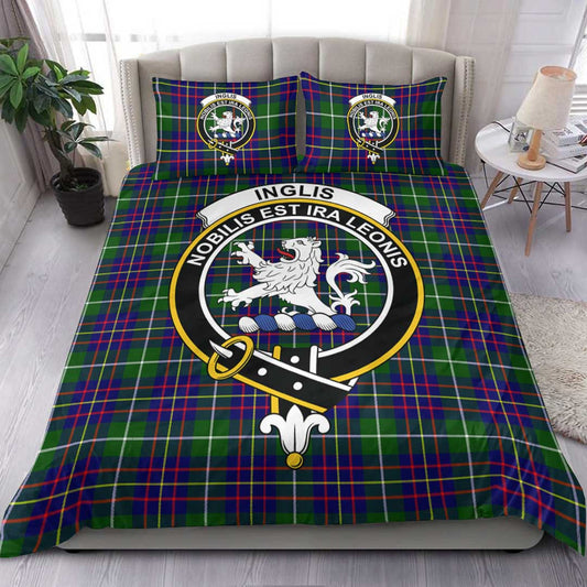 Inglis Modern Tartan Crest Bedding Set